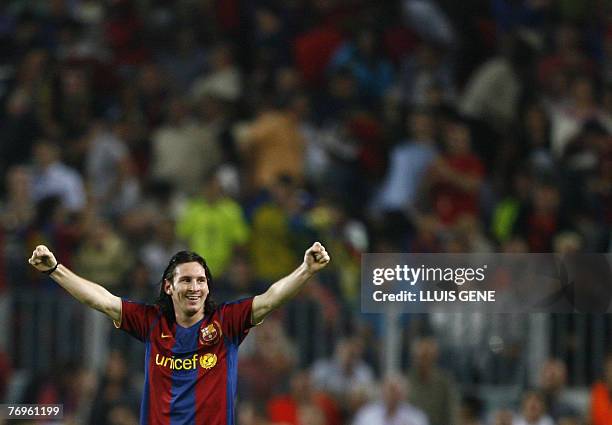 Messi In 2007 681 Messi Barcelona 2007 Stock Photos, High-Res Pictures, and Images ...