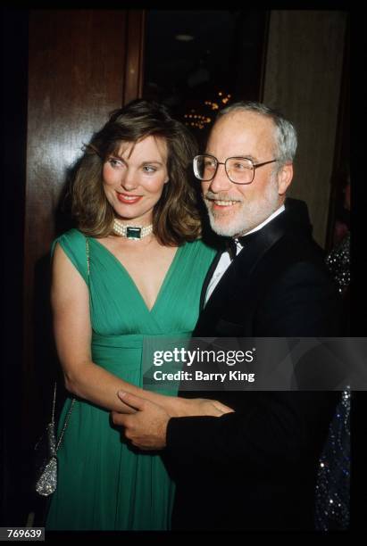 Richard Dreyfuss and his wife stand together at a Starlight Foundation benefit gala February 19, 1988 in Los Angeles, CA. The Foundation grants...