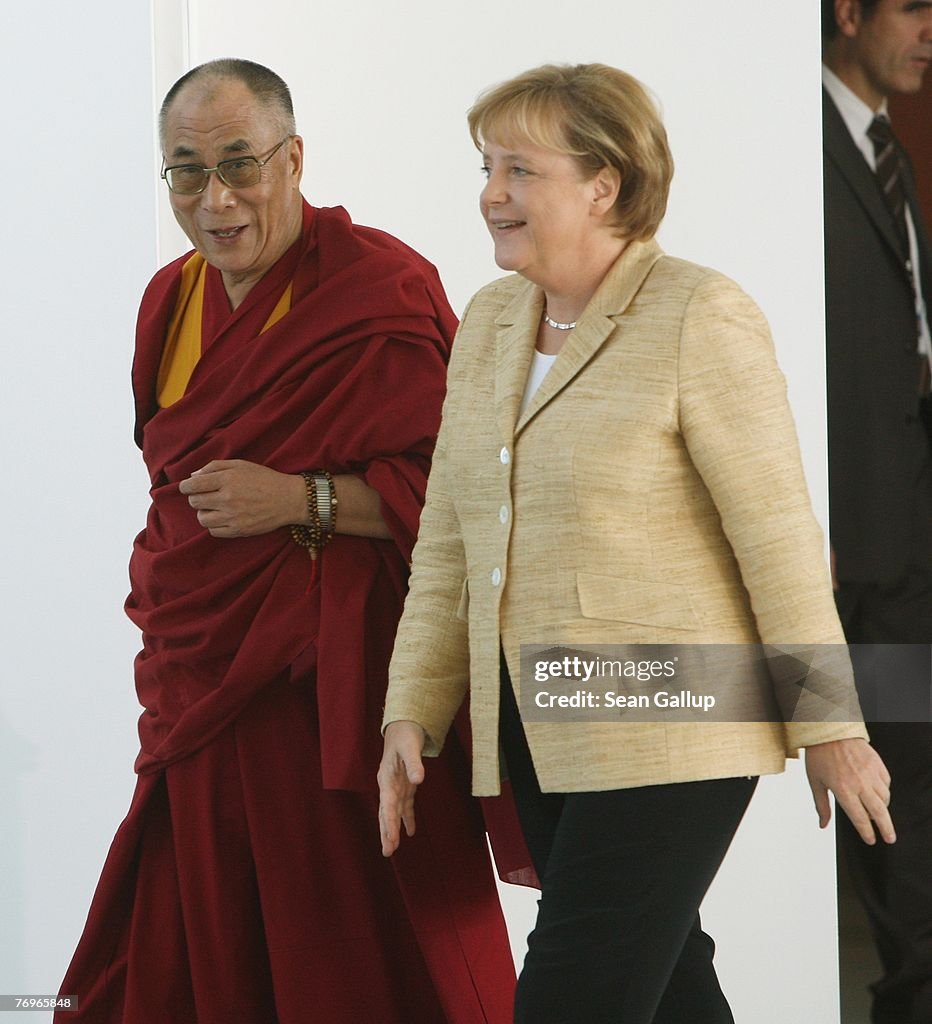 Angela Merkel Meets The Dalai Lama In Berlin