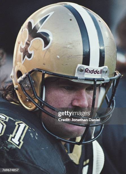 Joel Hilgenberg, Center for the New Orleans Saints during the American Football Conference Central game against the Cincinnati Bengals on 4 November...