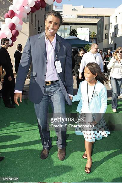 Rick Fox and Sasha Gabriella Fox at the World Premiere of Walt Disney Pictures' "The Game Plan" at the El Capitan Theatre on September 23, 2007 in...