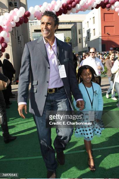 Rick Fox and Sasha Gabriella Fox at the World Premiere of Walt Disney Pictures' "The Game Plan" at the El Capitan Theatre on September 23, 2007 in...