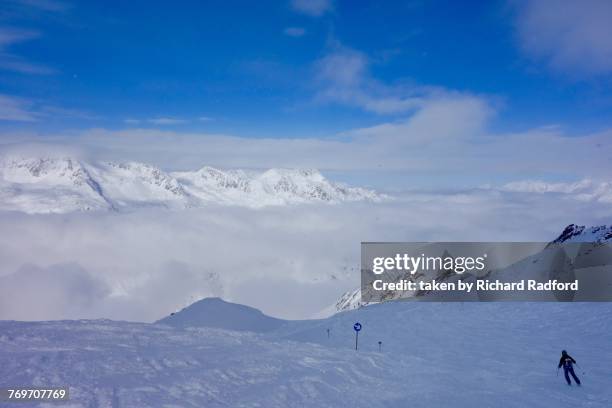 the blues - obergurgl stock pictures, royalty-free photos & images