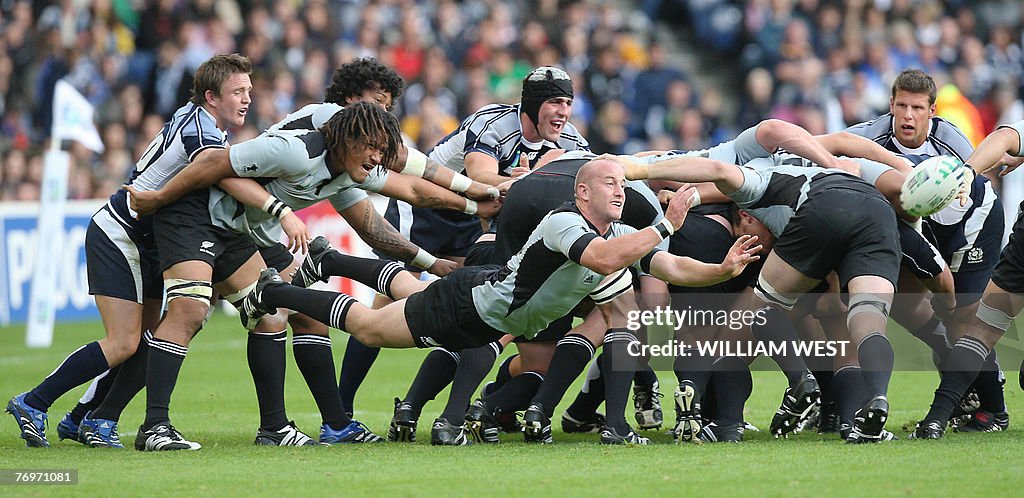 New Zealand's scrum-half Brendon Leonard