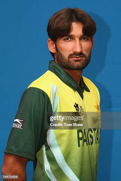 Headshot of Sohail Tanvir of Pakistan at the Southern Sun Hotel on September 21, 2007 in Cape Town, South Africa.