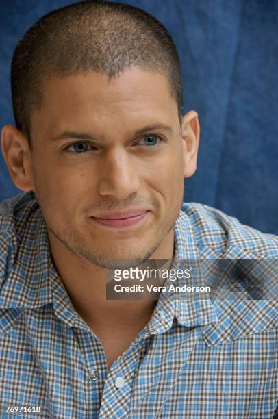 Wentworth Miller at the "Prison Break" Press Conference at the Four Seasons Hotel in Beverly Hills, California on September 14, 2007.