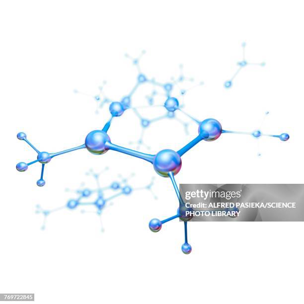 abstract molecule model, illustration - nano-technology-white-background stock illustrations