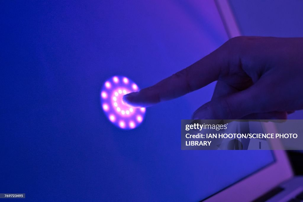 Person Pressing Button On Screen High-Res Stock Photo - Getty Images