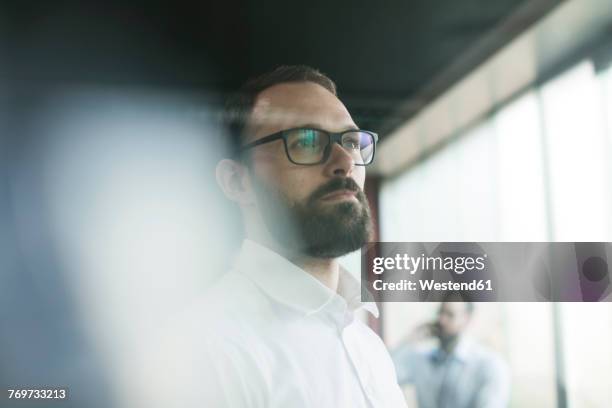 two businessmen having a meeting in office - business challenge stock pictures, royalty-free photos & images