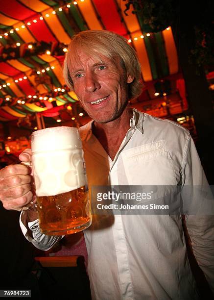 Carlo Thraenhardt attends the Boris Becker Oktoberfest Golf Trophy in the Hippodrom beer tent during the Oktoberfest beer festival on September 24,...