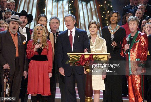 President George W. Bush and First Lady Laura Bush at TNT's "Christmas in Washington" Concert to air Sunday, December 15 at 8pm ET/PT, live from the...