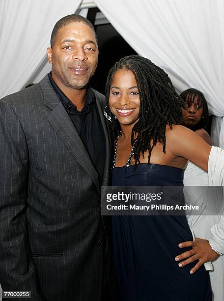 Commentator Norman Nixon and daughter Vivian Nixon arrive at "LisaRaye's Studio 40" Birthday Bash on September 23, 2007 at the Beverly Hills Hotel in...