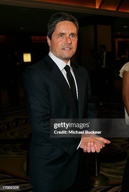 Brad Grey, chairman and CEO of Paramount Pictures, arrives at the National Multiple Sclerosis Society's "Dinner of Champions" at the Hyatt Regency...