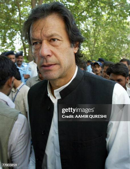 Pakistanibj Pakistani cricketer-turned-politician Imran Khan leaves the Supreme ...