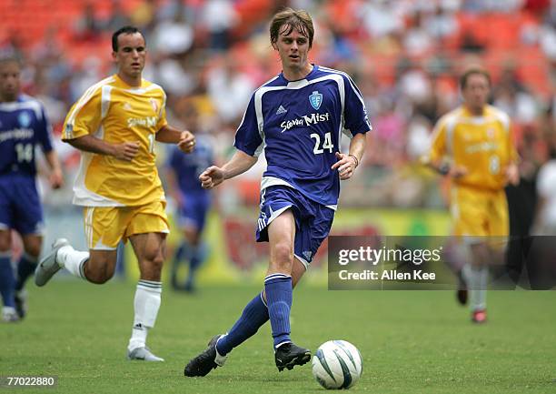 Eastern conference All Star Eddie Gaven in action during the 2004 MLS All Star Game. The Eastern Conference defeated the Western 3-2 at RFK Stadium...