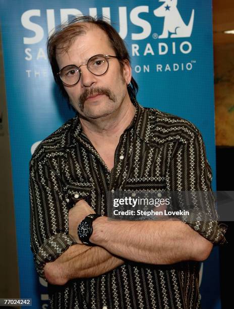 Singer-songwriter Steve Earle performs on SIRIUS Satellite Radio in New York City on September 25th, 2007.