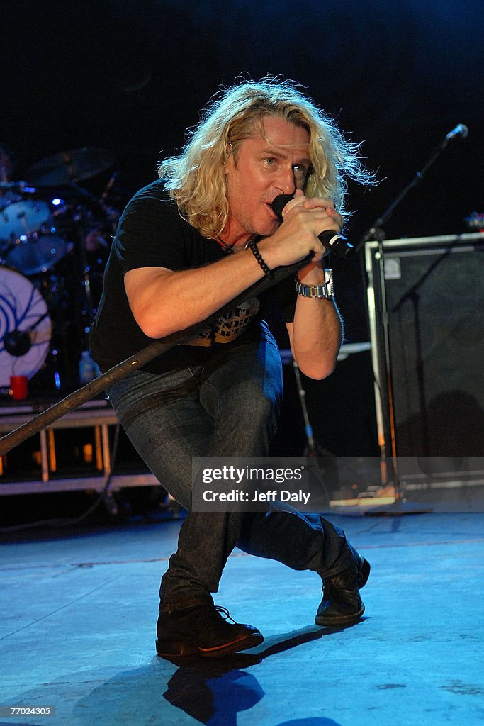 Singer Ed Roland Singer Ed Roland of Live performs at the Mizner Park Amphitheater on ...