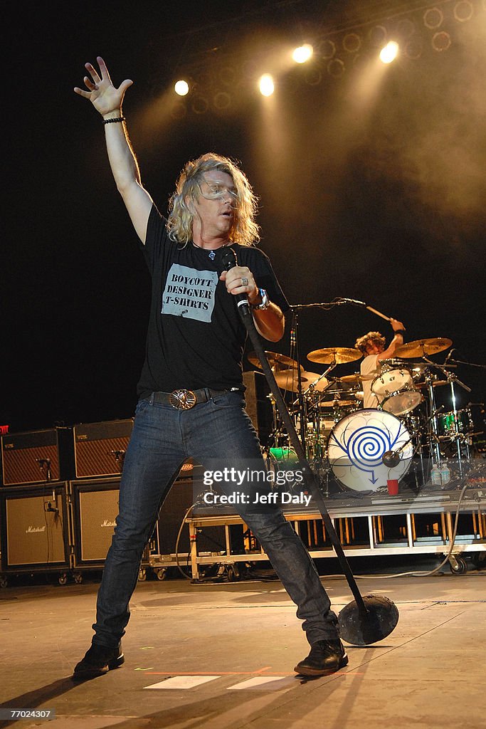 Singer Ed Roland Singer Ed Roland of Live performs at the Mizner Park Amphitheater on ...