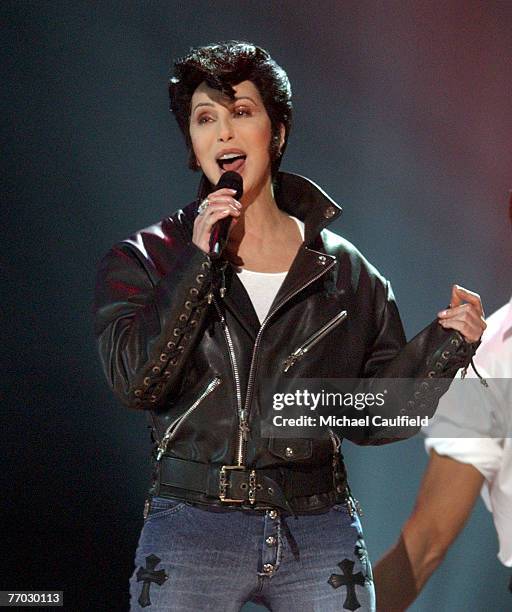 Cher performs as Elvis.