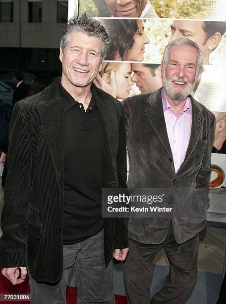 Actor Fred Ward and director Robert Benton arrive at the premiere of MGM's "Feast of Love" at the Academy of Motion Picture Arts and Sciences on...