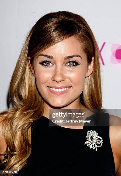 Personality Lauren Conrad arrives at the Los Angeles Debut of the Intermix Store on Robertson Boulevard on September 25, 2007 in Los Angeles,...