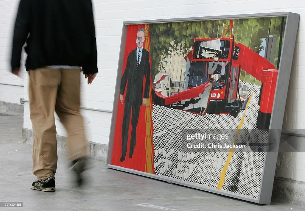 Artist Gerald Laing - Photocall