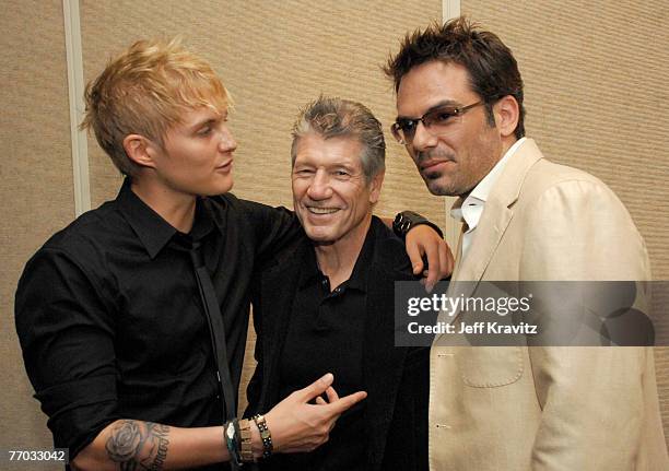 Toby Hemingway, Fred Ward and Billy Burke at the "Feast of Love" premiere at The Academy of Motion Picture Arts and Sciences on September 25, 2007 in...