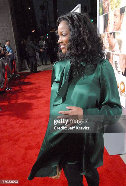 Garcelle Beauvais arrives at the "Feast of Love" premiere at The Academy of Motion Picture Arts and Sciences on September 25, 2007 in Los Angeles,...