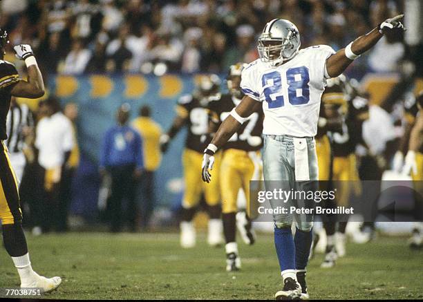 Dallas Cowboys safety Darren Woodson during Super Bowl XXX, a 27-17 Dallas Cowboys victory over the Pittsburgh Steelers on January 28 at Sun Devil...