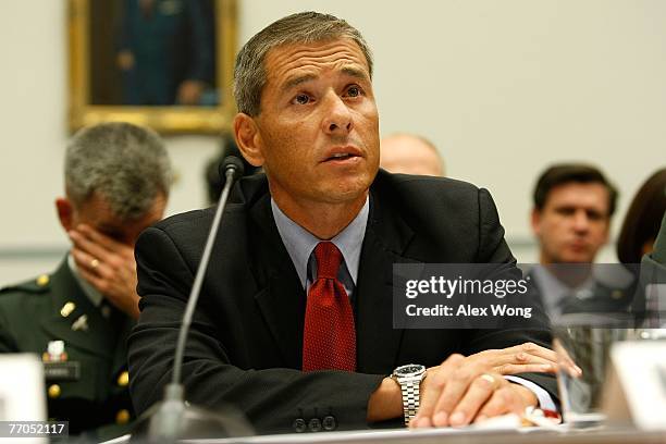 Government Accountability Office Director on Education, Workforce and Income Security Daniel Bertoni, testifies during a hearing before the National...