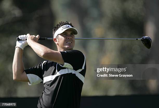 Eric Axley in action during the first round of the PGA TOUR's 2007 Nissan Open at Rivera Country Club in Pacific Palisades, California on February...