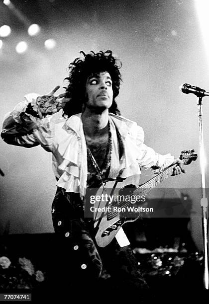 Prince. Arriving at the American Music Awards & performing on the TV Show "Solid Gold" in 1983