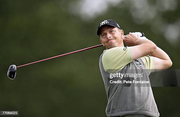 Denmark's Soren Hansen during the second round of the 2006 Smurfit Kappa European Open at the Kildare Club Smurfit Course in Straffan, Ireland on...