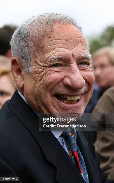 Actor Mel Brooks attends the Alan Ladd Jr. Star on the Hollywood Walk Of Fame ceremony on September 28, 2007 in Hollywood, California.
