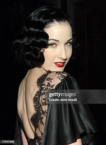 Dita Von Teese wearing D&G *Exclusive*