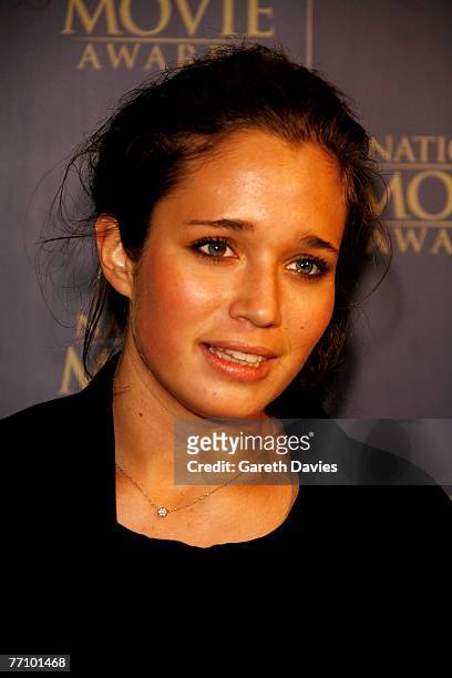 Hannah Olivennes, daughter of actress Kristin Scott Thomas, arrives at the National Movie Awards at the Royal Festival Hall September 28, 2007 in...