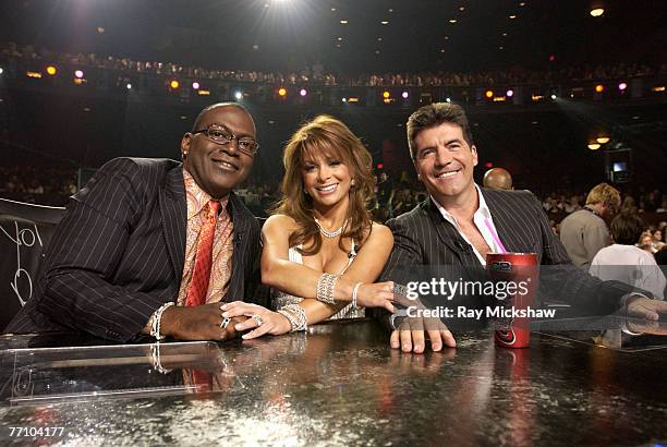 Randy Jackson, Paula Abdul and Simon Cowell