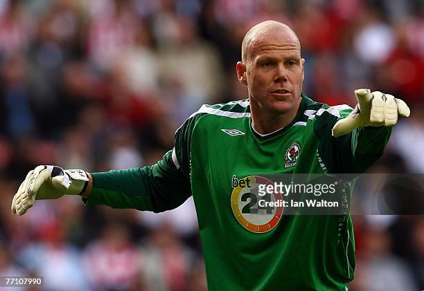 Brad Friedel of Blackburn Rovers in action during the Barclays Premier League match between Sunderland and Blackburn Rovers at the Stadium of Light...