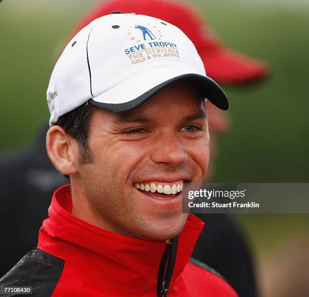 Paul Casey of The Great Britain and Ireland Team during the third day afternoon foursomes at the Seve Trophy 2007 held at The Heritage Golf and Spa...