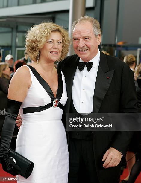 Friedrich von Thun and his wife Gabi attend the German Television Awards at the Coloneum September 29, 2007 in Cologne, Germany.