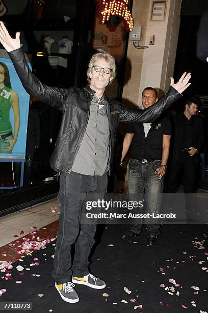 Musician Stewart Copland attends The Police photocall at the VIP Room on Champs Elysees September 28, 2007 in Paris, France.