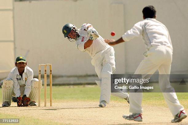 Mark Boucher during the 2nd day of the 3 day warm up match between South Africa and Patron's XI held at NBP Sports Complex on September 28, 2007 in...