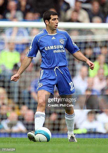 Tal Ben Haim of Chelsea in action during the Barclays Premier League match between Chelsea and Fulham at Stamford Bridge on September 29, 2007 in...