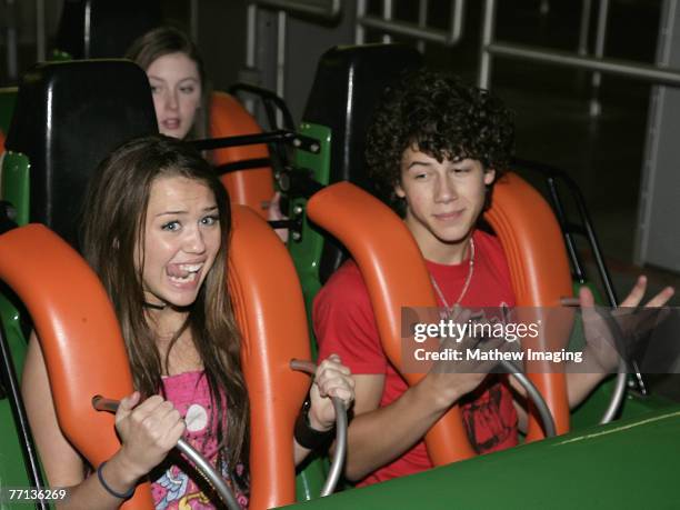 Miley Cyrus and Nick Jonas *EXCLUSIVE*