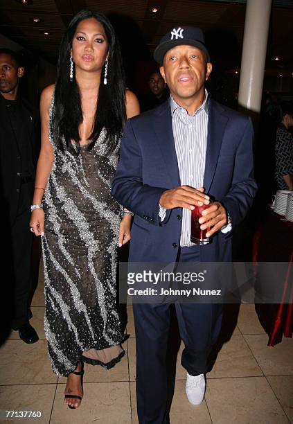 Kimora Lee Simmons and Russell Simmons attends Kimora Lee Simmons Hosts "50 & Fabulous" Surprise Birthday Party for Russell Simmons on September 30,...