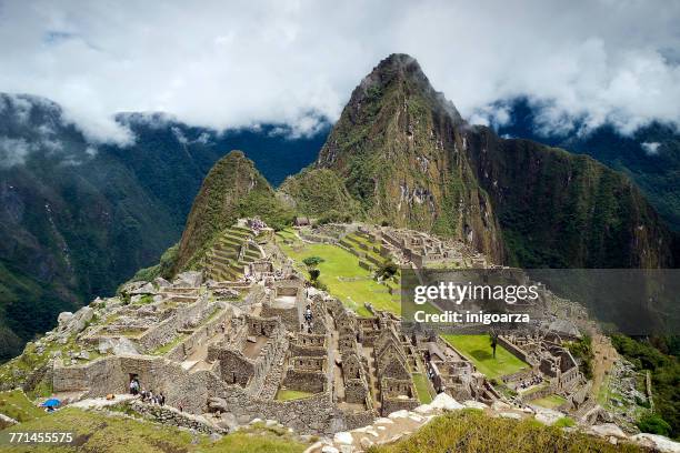 machu picchu, cuzco, peru - machu picchu stock-fotos und bilder