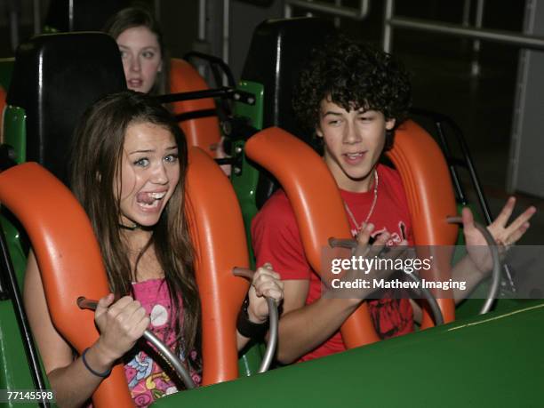 Miley Cyrus and Nick Jonas *EXCLUSIVE*