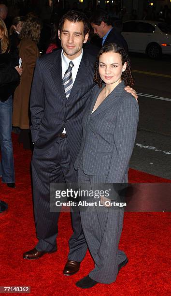 Clive Owen and wife Sarah-Jane Fenton