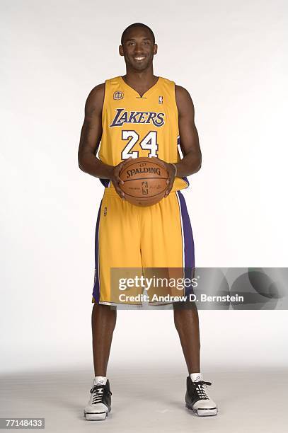 Kobe Bryant of the Los Angeles Lakers during media day at Toyota Training Center on October 1, 2007 in El Segundo, California. NOTE TO USER: User...