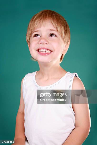 3 year old with a big smile - vest stock pictures, royalty-free photos & images